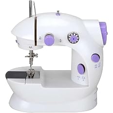Mini Máquina de Costura Reta Portátil Elétrica Generic Bivolt - Branca