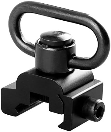 Tough Tactical Tools QD Sling Swivel Mount with Allen Wrench for Picatinny or Weaver Rails, Black