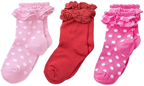 FOOTPRINTS Baby Girls' Organic Cotton Frill SocksPack Of 3 Pairs