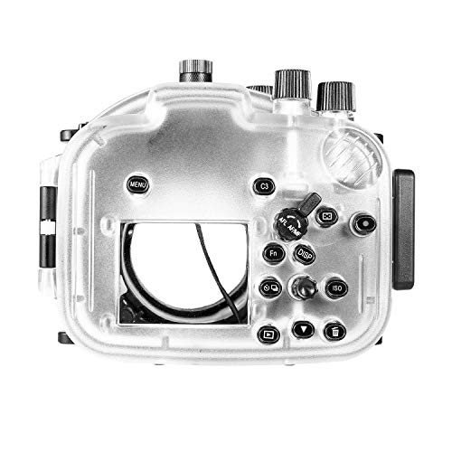 Meikon Underwater Camera Housing Case w/Wide Angle Lens Kit, 40M/130FT Waterproof Housing for Sony A7 II A7R II A7S II 28-70mm/ 24-70mm Lens
