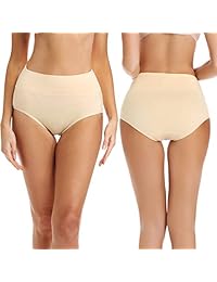 Bragas de cintura alta para dama, de algodón