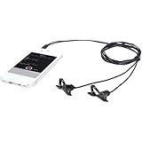 Movo PM20 Dual-Headed Lavalier Lapel Clip-on Omnidirectional Condenser Microphone for Apple iPhone, iPad, iPod Touch, Android & Windows Smartphones