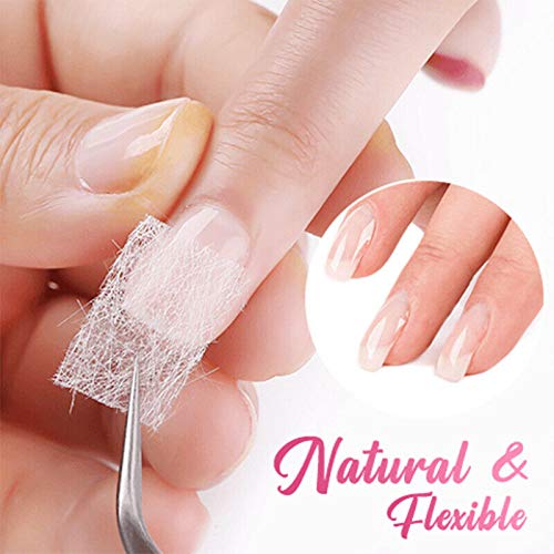 Magical Nail Extension Silk Fiberglass,Nail Care Fiberglass Silk Nails Wrap Stickers for Gel Extension Nail Art Tools - Thumbnail 3