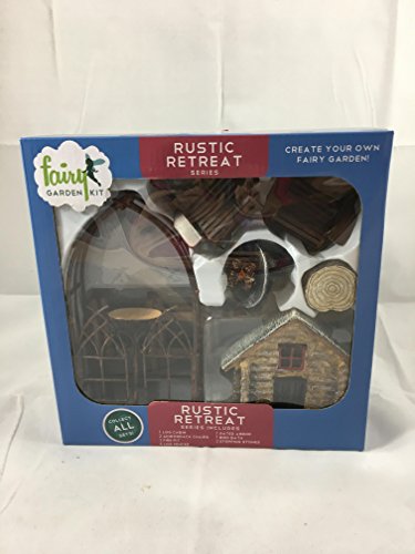Rustic Retreat fairy garden kit (12 pc)