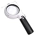 Magnifying Glass with Light, 5x 20x Handheld Magnifier for Reading, Led Illuminated Magnifying Glass for Kids, Seniors, Hobbies, Low Vision, Macular Degeneration by Magdisc
