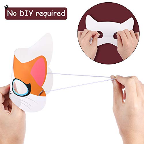 image for Blulu 16 Pieces Kitty Cat Theme Birthday Party Supplies, Halloween Cat