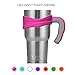 EVERIE 30 Oz Tumbler Handle Compatible with YETI Tumblers (30 Oz, Hot Pink)