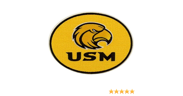 Amazon Com New Southern Miss Golden Eagles Peel Stick Repositionable Embroidered Patch Sports Outdoors