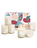 Anjou Scented Candles Gift Set, 6 Pack Natural Soy Wax Aromatherapy, Smoke Free Strong Fragrance Relaxing Long Lasting Candles for Christmas Bath Stress Relief Home Decor