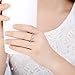 Bamoer Sterling Silver Eternity Twist Love Promise with Cubic Zirconia Stacking Jewelry Set Band Rings