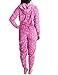 Caramel Cantina Womens One Piece Hooded PJS (Small, Christmas)