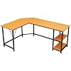 GreenForest L Shaped Desk 66 inch Large Size Corner Computer Desk with Storage Shelf Pc Workstation for Home Office…