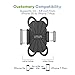 VAVA Phone Holder for Bike, Bicycle Phone Mount Holder with Asymmetric Design for Vast Compatibility from iPhone 5S to 7 Plus, Galaxy, HTC, Huawei, and More, Black