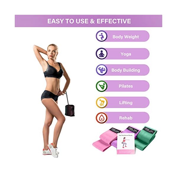 Htlaew-Resistance-Bands-Resistance-Bands-Set-for-WomenMen-3-Pack-Non-Slip-Fabric-Fitness-Resistance-Bands-for-HipsGluteSquatsLeg-ExercisePilates-With-3-Resistance-Levels-Easy-to-carryUse Htlaew Resistance Bands, Resistance Bands Set for Women/Men (3-Pack), Non-Slip Fabric Fitness Resistance Bands for Hips…