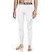 New Men Sports Apparel Skin Tights Compression Base Under Layer Long Pants (L, NP502 WHITE)