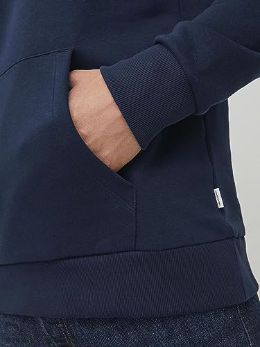 Jjecorp Logo Sweat Hood Noos Felpe con cappuccio, Blu (Navy Blazerblau), M Uomo