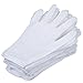 EBOOT 12 Pairs White Gloves Work Gloves (Large)