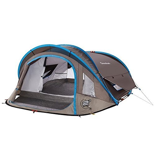 Quechua Waterproof Pop Up Camping Tent 2 Seconds XL AIR III, 3 Man Double Lining