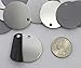 RMP Stamping Blanks, 1-1/4 Inch Round with Hole, Aluminum 0.063 Inch (14 Ga.) - 50 Pack