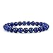 Cherry Tree Collection Natural Semi Precious Gemstone Beaded Stretch Bracelet 8mm Round Beads 7