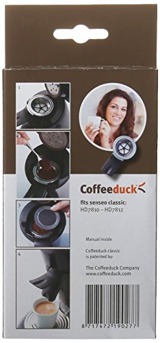 Coffeeduck Classic: Permanent Refillable Coffee Filter for the Senseo models HD7810-HD7812