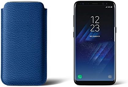 Lucrin - Classic Case for Samsung Galaxy S8 - Royal Blue - Granulated Leather