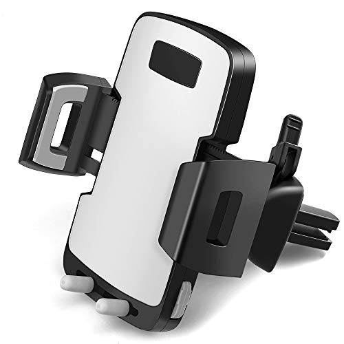【2020 Newest !】 Car Phone Mount Air Vent Cell Phone Holder Compatible with iPhone 11 Pro Max XS Max XR X 8 7 Se 6S 6+ 5 4 Samsung Galaxy S10 S9 S8 S7 S6 S5 Note10 9 Huawei LG Nokia and More