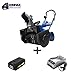 Snow Joe iON21SB-PRO 21-Inch 40 Volt 5 Cordless Single Stage Snow Blower, Kit (w/5.0-Ah Battery + Quick Charger)