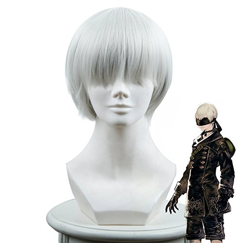 NieR: Automata YoRHa 9S Wig Cosplay Wig Silver Hair
