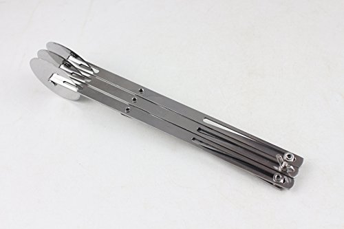 Funtress Stainless Steel Pizza Brownies Cookies Cake Pastry Cutter Multi-Round Knife Professional Bakes Cutting Tool Dough Divider with Sharp Blade 3 Round - Thumbnail 5