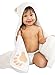 BluEarth Products Animal Baby Hooded Towel for Girls and Boys | Little Bear | Bamboo Hooded Baby Towel and Baby Washcloth | Baby Travel Bathing Kit | Baby Gifts for Newborn, Infant, Toddler, Big Kids