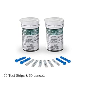 Diabetes Strips Blood Glucose Codefree Test Strips with Diabetes Lancets 50pcs for UK Diabetics – in mmol/L …