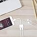 Headphone Adapter for iPhone X Adapter AUX Audio Jack Charge Adapter Car Charger [Audio+Charge+Call+Volume Control ] Dual Earphone Cable Converter Compatible for iPhone X/7 Plus /8/8P Support All iOSthumb 2