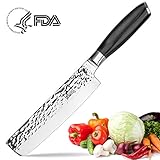 Imarku Pro Chef's Knife,7-Inch High Carbon Stainless Steel Nakiri Vegetable Kitchen Knife with Balanced Comfortable Handle