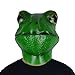 LarpGears Novelty Halloween Costume Frog Latex Mask Animal Mask Adult Size Green