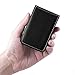 MaxGear Business Card Holder, Leather Business Card Case for Women or Men, Business Cards Wallet Slim Cards Holder Pocket Name Card Holders Carrier with Magnetic Closure, Black