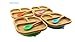 Baby Toddler Stay Put Dish, Kids Suction Plate, Bamboo Cute Dinnerware (Green)