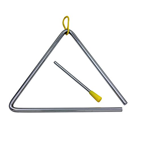 WINGONEER Musical Steel Triangle with Striker - 8 inch