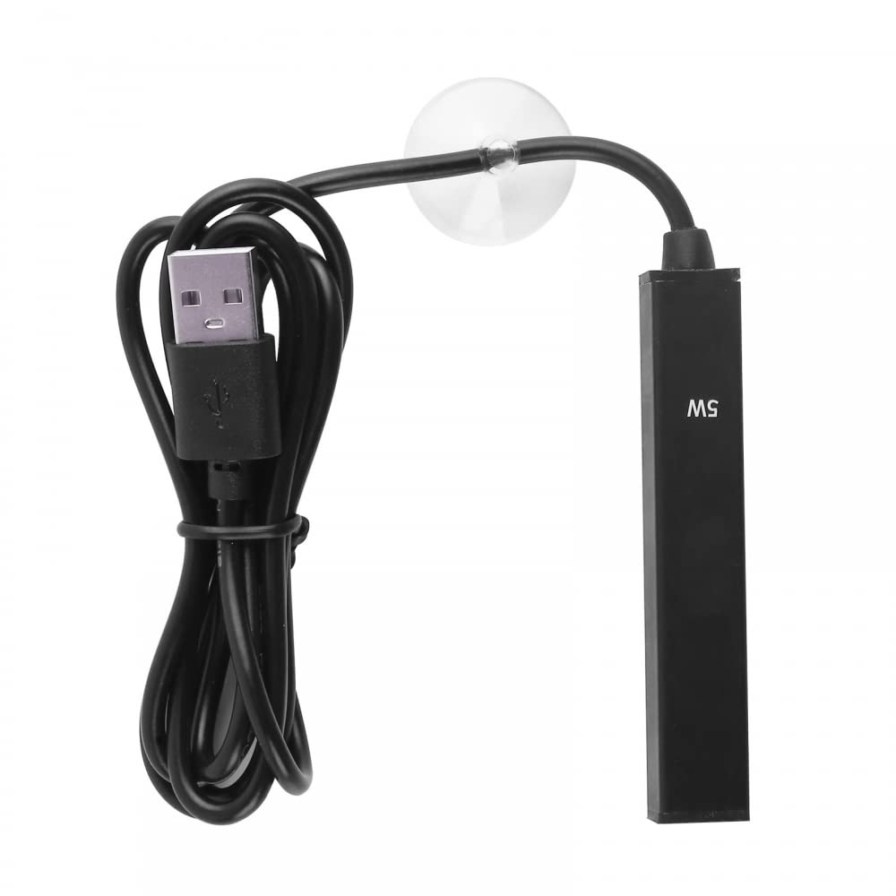 Aquarium Heater, 5W Fish Tank Heater USB Submersible Heater Aquarium Heating Rod for 0.5-2L Fish Tank