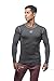 Jed North Men's Bodybuilding Workout Long Sleeve Tee Slim Fit T Shirt for Gym Black