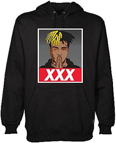 Adult Hoodie Xxxtentacion Prayer RIP Trendy Cool Rap Hooded Sweatshirt (Medium)