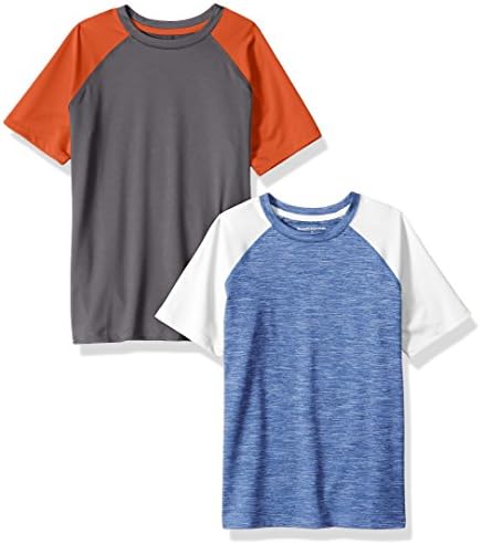 Amazon Essentials Boys Active Performance Short-Sleeve T-Shirts