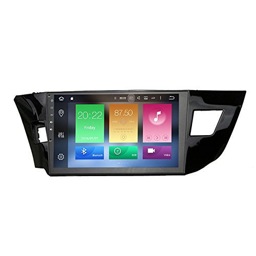 SYGAV Android 6.0 Car Stereo for 2014-2016 Toyota Corolla Radio In-dash 10.2 Inch Touch Screen GPS Sat Navigation Head Unit with Bluetooth WiFi /FM/ AM/SD Card