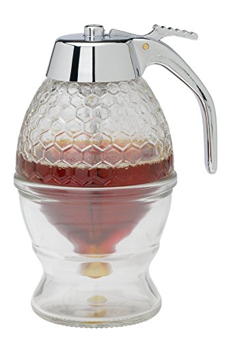 Mrs. Anderson's Baking Syrup Honey Dispenser, Glass with Storage Stand, 8-Ounce Capacity