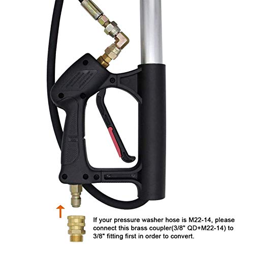 Biswing Commercial Grade Telescoping Pressure Washer Wand for Pressure