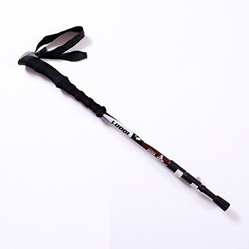 YuSi Quick Lock Trekking Pole with Carbon Fiber for Trekking Hiking Walking and Climbing, 1piece