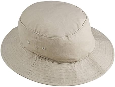 Big Accessories Men's Sewn Eyelets Crusher Bucket Cap, STONE, One Size