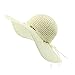 LETHMIK Straw Hat Womens Summer Beach Sun Hat Manual Wampum Ladies Floppy Wide Brim Hat