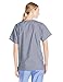 Landau Essentials Relaxed Fit 4-Pocket V-Neck Scrub Top for Women 8232 Steel Grey