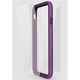 Rhino Shield Crash Guard Slim Impact Bumper Bundle for iPhone 6/6s - Purple (includes: Bumper, Front Screen Protector, Rear scratch Protector Shield)